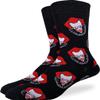 Good Luck Sock Men's Scary Clown Halloween Socks, Adult, Shoe Size 7-12 view 1
