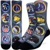 Good Luck Sock Men's Apollo Mission Patches Socks, Adult, Shoe Size 8-13 view 1