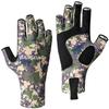 BASSDASH ALTIMATE Sun Protection Fingerless Fishing Gloves UPF 50+ Mens Womens UV Gloves for Kayaking Paddling Hiking Cycling Driving Shooting Training (Jungle Camo, XL) view 1