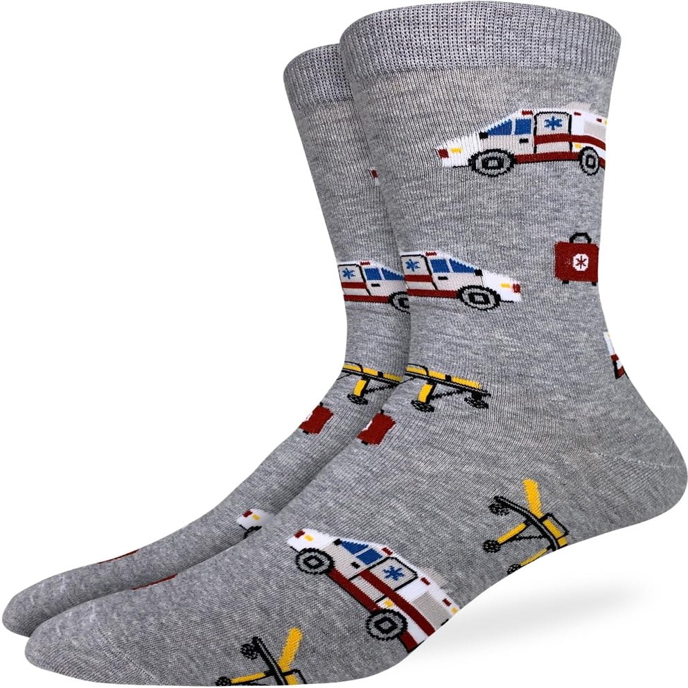 Good Luck Sock Men's Paramedic and EMT Socks, Adult, Shoe Size 7-12