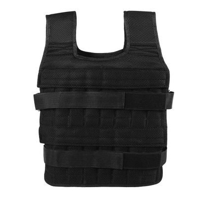 Maxmartt Pocket Weighted Vest for Men and Women 50KG Oxford Cloth Adjustable Workout Weight Vest Strength Training Vest Training Weighted Jacket (Without Plates Weights)
