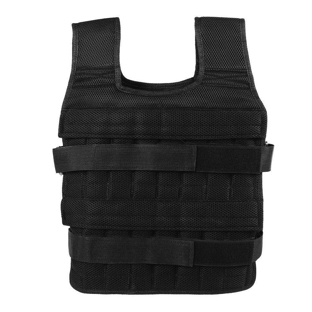 Maxmartt Pocket Weighted Vest for Men and Women 50KG Oxford Cloth Adjustable Workout Weight Vest Strength Training Vest Training Weighted Jacket (Without Plates Weights)