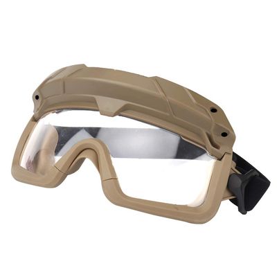 ATAIRSOFT Tactical Anti Fog Safety Protection 2 Modes Goggles Glasses for Airsoft Hiking Paintball Hunting Clear lenses