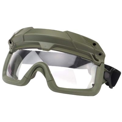 ATAIRSOFT Tactical Anti Fog Safety Protection 2 Modes Goggles Glasses for Airsoft Hiking Paintball Hunting Clear lenses