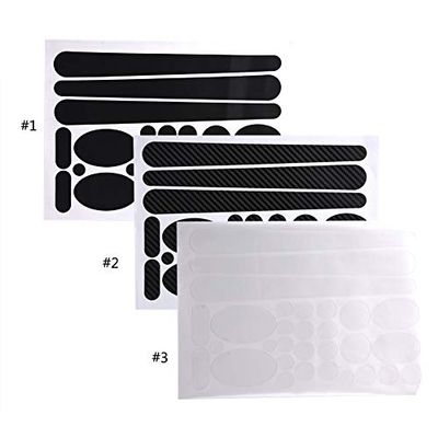 Alomejor Decal Stickers Chainstay and Frame Protector Kit for Mountain Road Chain Protective Black(Clear)