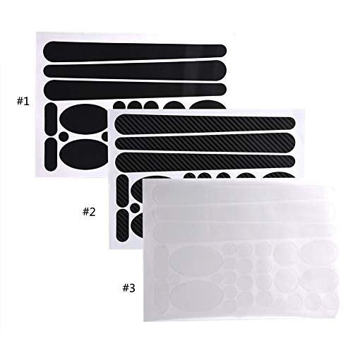 Alomejor Decal Stickers Chainstay and Frame Protector Kit for Mountain Road Chain Protective Black(Clear)