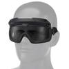 ATAIRSOFT Tactical Anti Fog Safety Protection 2 Modes Goggles Glasses for Airsoft Hiking Paintball Hunting Clear lenses view 3
