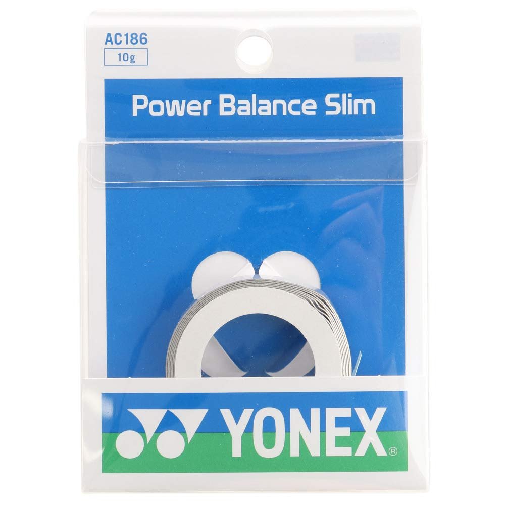 YONEX AC186 Tennis Badminton for Racquets, Power Balance, Slim, 0.4 oz (10 g), Silver