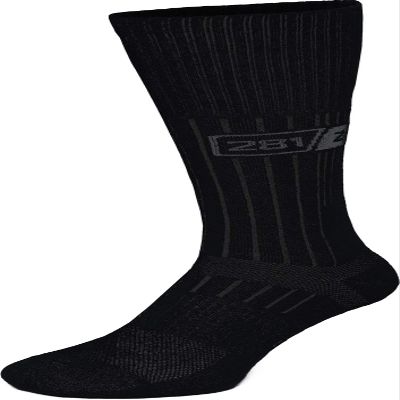281Z Military Boot Socks - Tactical Trekking Hiking - Outdoor Athletic Sport (Black)(Medium 1 Pair)