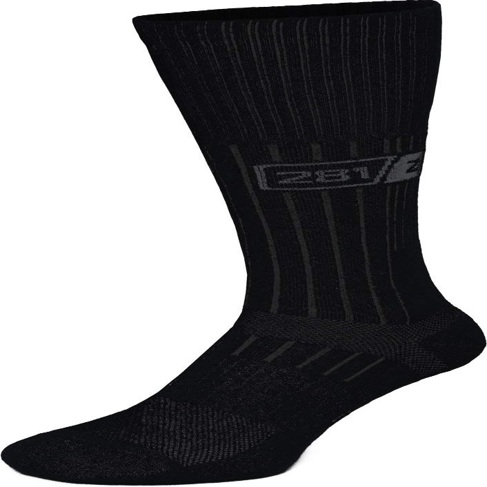 281Z Military Boot Socks - Tactical Trekking Hiking - Outdoor Athletic Sport (Black)(Medium 1 Pair)