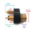 ITACO Boat Motor Male Tank Connector 1/4" NPT Fuel Fitting Connect Tank Adaptor to Fuel Tank for Yamaha Marine Outboard 2/4-stroke Motor Engine view 2