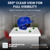 Acrylic Display Case for Baseball Batting Helmet Premium Baseball Display Case with Clear Base and Polished Edges Durable Display Cases for Collectibles .Dim: 12.25" L x 10" W x 10.5" H (A012-GRR) view 2