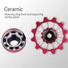 Derailleur Pulley Aluminum Sealed Bearing Wheel Wheel Rear Derailleur Pulleys 12T Ceramic Aluminum Wheel Rear Fit 4/5/6mm Screws Support 7/8/9/10 Speed view 2