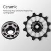Derailleur Pulley, Lightweight Ceramic Bearing Sealed Bicycle Pulley for Road Mountain BMX Cyclists Daily Maintenance view 2