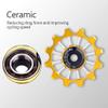 Derailleur Pulley Aluminum Sealed Bearing Wheel Wheel Rear Derailleur Pulleys 12T Ceramic Aluminum Wheel Rear Fit 4/5/6mm Screws Support 7/8/9/10 Speed view 2
