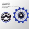 Derailleur Pulley Aluminum Sealed Bearing Wheel Wheel Rear Derailleur Pulleys 12T Ceramic Aluminum Wheel Rear Fit 4/5/6mm Screws Support 7/8/9/10 Speed view 2