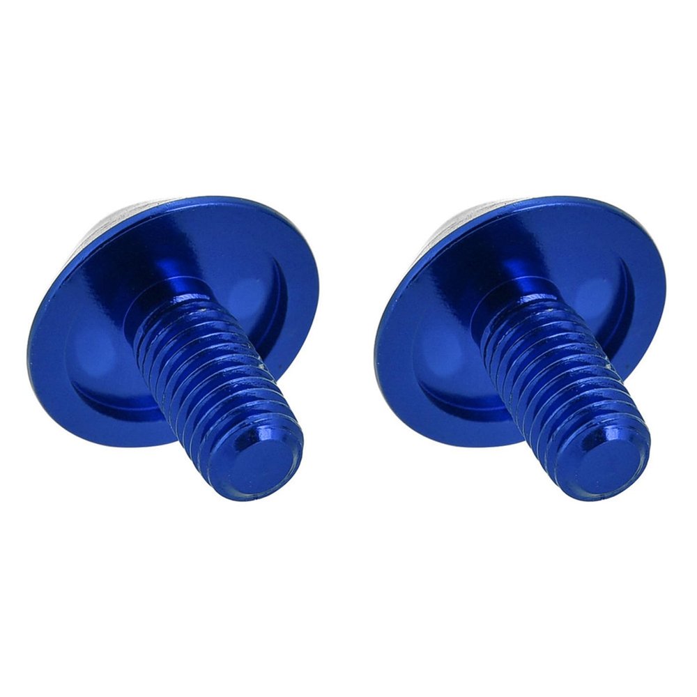 2Pcs M5 * 12mm Water Bottle Cage Bolts Bottle Holder Screw Fixed Stem Bolts(Blue)