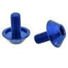 2Pcs M5 * 12mm Water Bottle Cage Bolts Bottle Holder Screw Fixed Stem Bolts(Blue) view 3