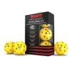 Velocity Outdoor Pickleball Balls, 6 Pack in Yellow - USAPA Approved Official Size and Weight 40 Hole Pickleballs view 1