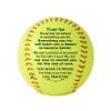 Personalized Custom Softball - Dad to Son, Mom to Son, Grandpa to Grandson, Grandma to Grandson - Graduation, Birthday, Wedding, Anniversary view 1