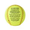Personalized Custom Softball- Dad to Son - Mom to Son - Grandpa to Grandson - Grandma to Grandson - Graduation Birthday Wedding Anniversary (Personalized Softball) view 1