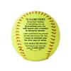 Personalized Custom Softball- Dad to Son - Mom to Son - Grandpa to Grandson - Grandma to Grandson - Graduation Birthday Wedding Anniversary (Personalized Softball) view 2