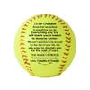 Personalized Custom Softball - Dad to Son, Mom to Son, Grandpa to Grandson, Grandma to Grandson - Graduation, Birthday, Wedding, Anniversary view 1