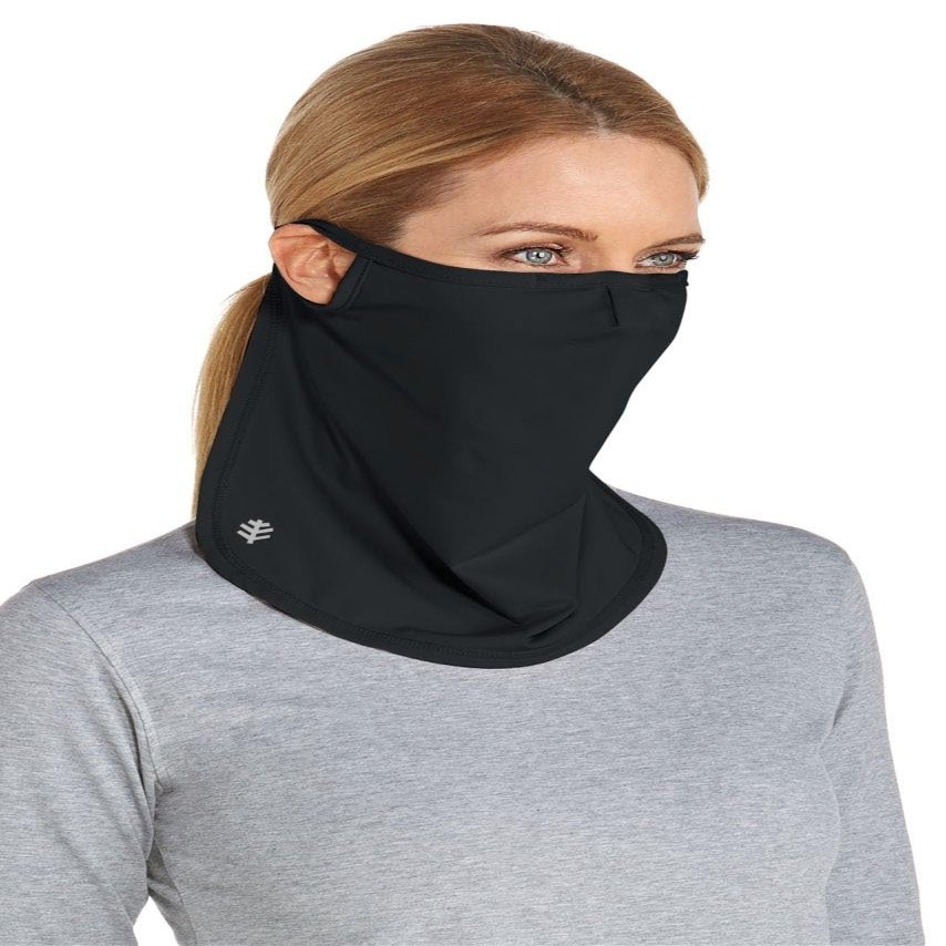 Coolibar UV Face Shield - UPF 50+ Sun Protection - Crestone in Black