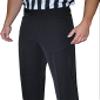 Smitty | BKS-290 | Tapered FIT 4-Way Stretch Flat Front Referee Pants w/Slash Pockets | All Black | Wrestling | Basketball | Elite Officials Choice! (34) view 1
