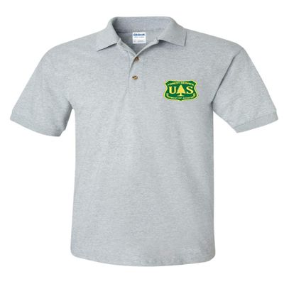 ALLNTRENDS Men's Polo T Shirt Forest Service Embroidered USDA National US Tee (2XL, Sporty Grey)