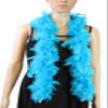 Flydreamfeathers Feather Boa 25 Gram, 4 Feet Long Chandelle Feather Boa, Party, Wedding, Halloween Costume, Christmas Tree, Decoration (turquoise color) view 1