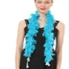 Flydreamfeathers Feather Boa 25 Gram, 4 Feet Long Chandelle Feather Boa, Party, Wedding, Halloween Costume, Christmas Tree, Decoration (turquoise color) view 3