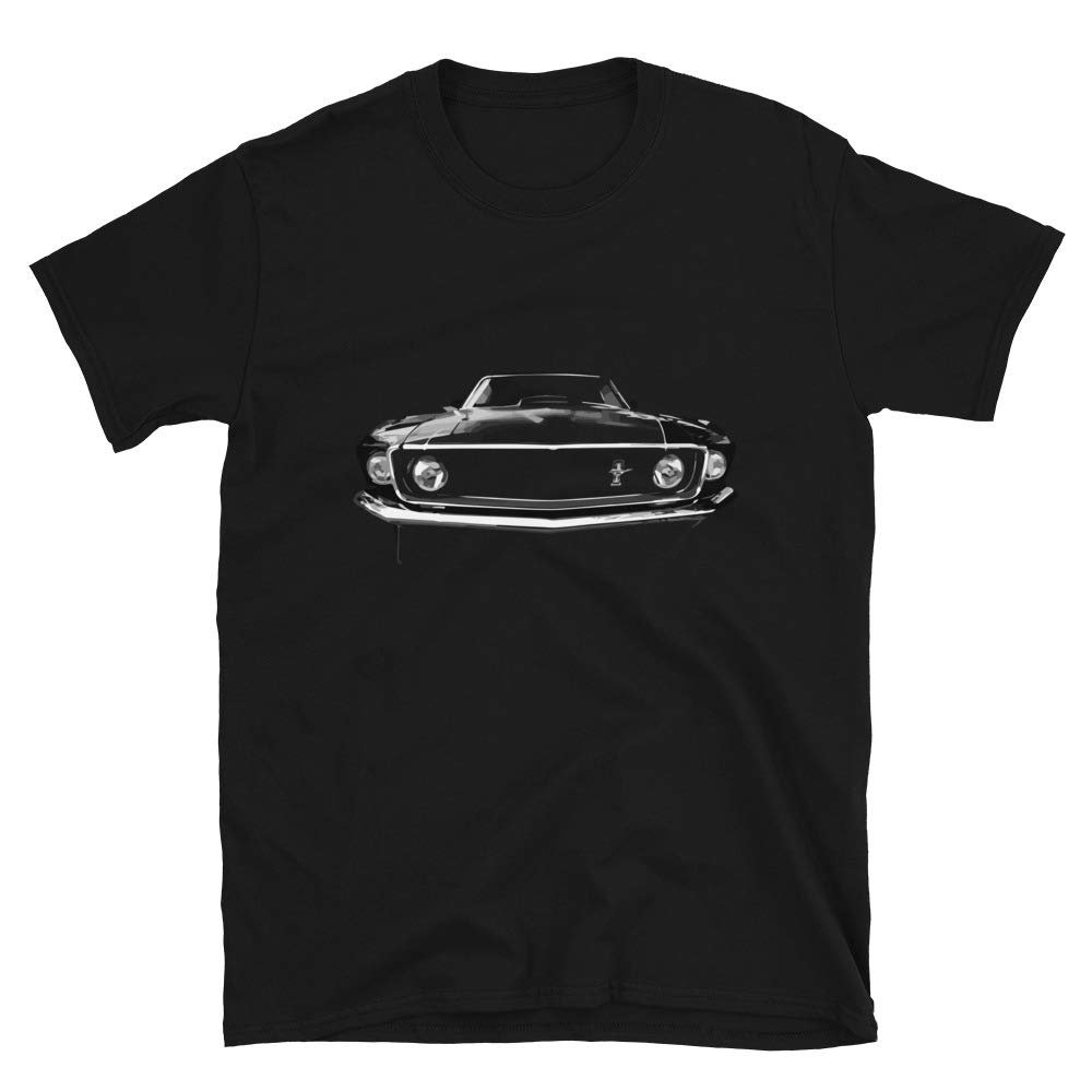 1969 Stang Classic Car Owners Short-Sleeve Unisex T-Shirt Black