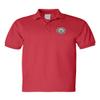 ALLNTRENDS Men's Polo T Shirt Department of Defense Embroidered USA Ministry (M, Red) view 1