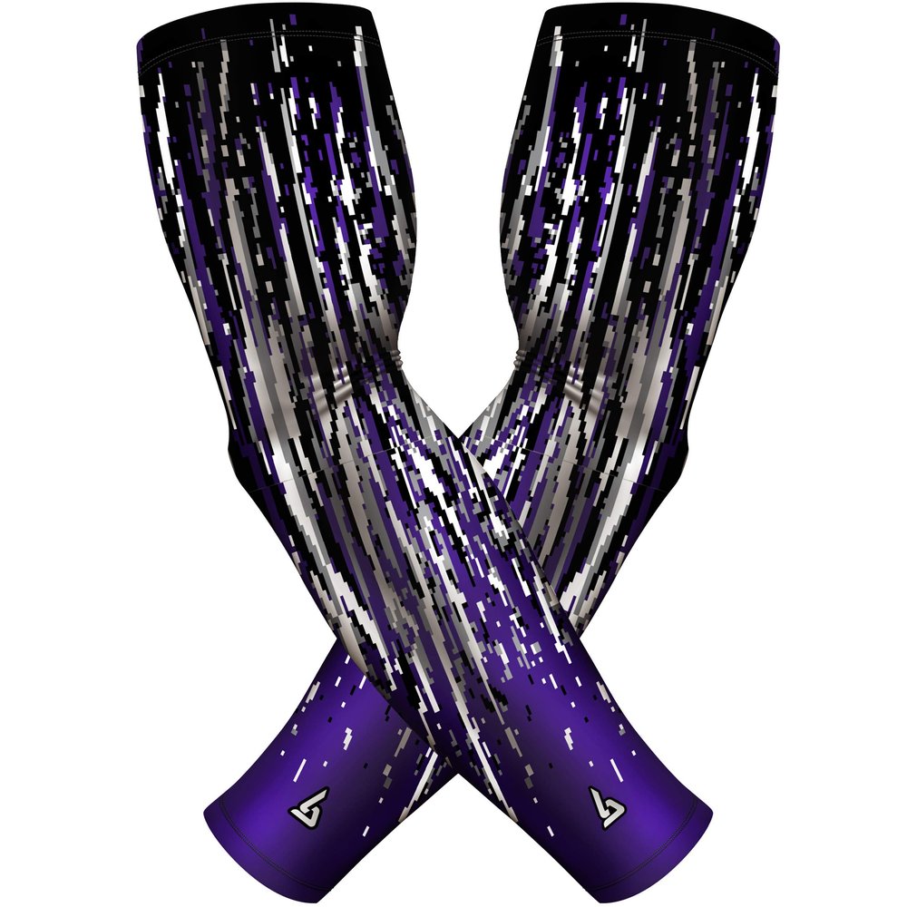 B-Driven Sports Premium Pro-Fit Compression Arm Sleeves for Men Women & Youth 44 Graphic Designs Improve Circulation Reduce Muscle Fatigue Enhance Performance for Baseball Football & More (1 Pair)