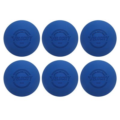 Velocity Practice Lacrosse Balls - 1, 2, 3, 6, 12, 18, 24, 36, 60 and 120 Packs - Official Size and Weight - Royal Blue