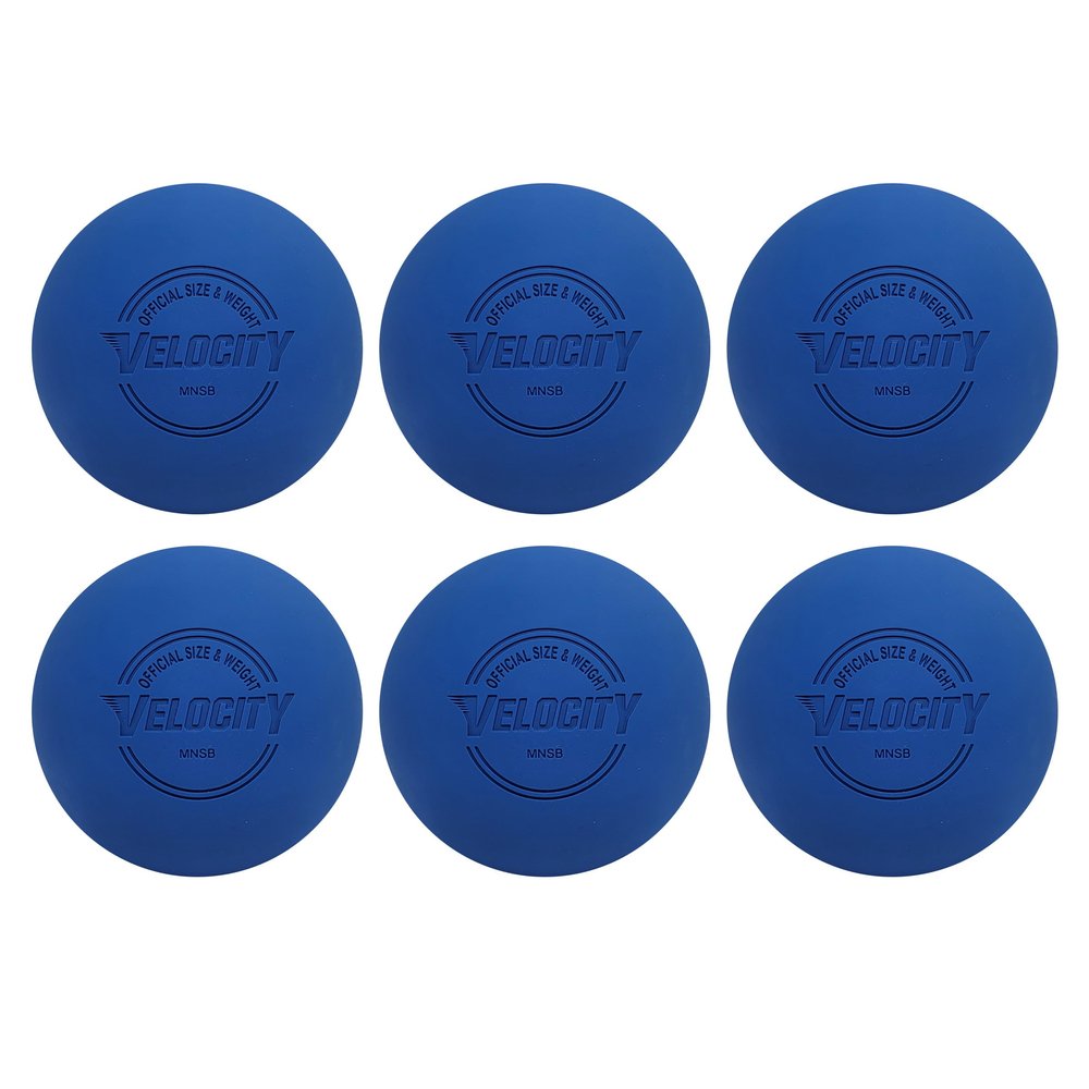 Velocity Practice Lacrosse Balls - 1, 2, 3, 6, 12, 18, 24, 36, 60 and 120 Packs - Official Size and Weight - Royal Blue