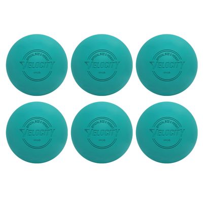 Velocity Practice Lacrosse Balls - 1, 2, 3, 6, 12, 18, 24, 36, 60 and 120 Packs - Official Size and Weight - Teal
