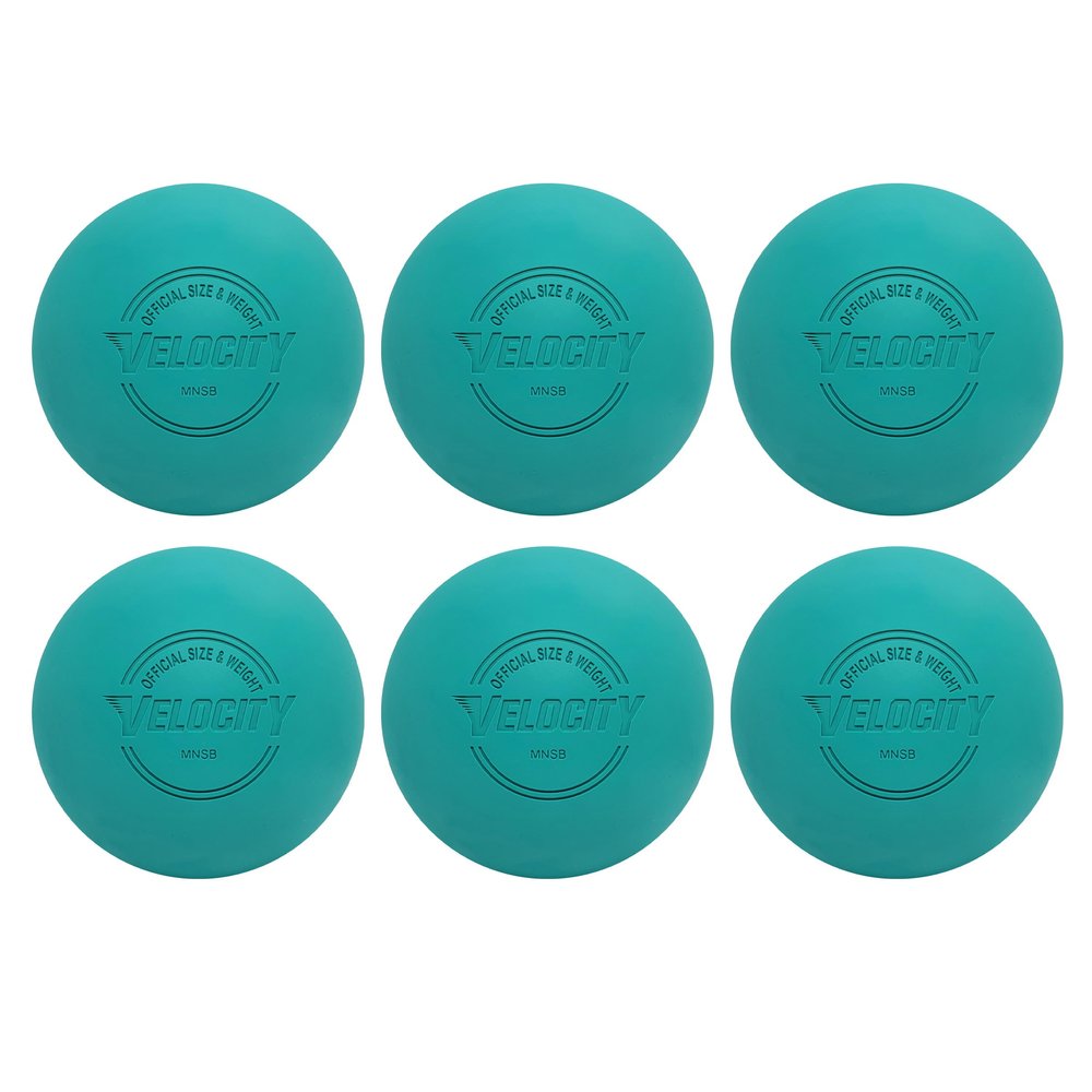 Velocity Practice Lacrosse Balls - 1, 2, 3, 6, 12, 18, 24, 36, 60 and 120 Packs - Official Size and Weight - Teal