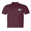 ALLNTRENDS Men's Polo T Shirt Army National Guard Embroidered USA Military (M, Maroon) view 1