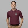 ALLNTRENDS Men's Polo T Shirt Army National Guard Embroidered USA Military (M, Maroon) view 4