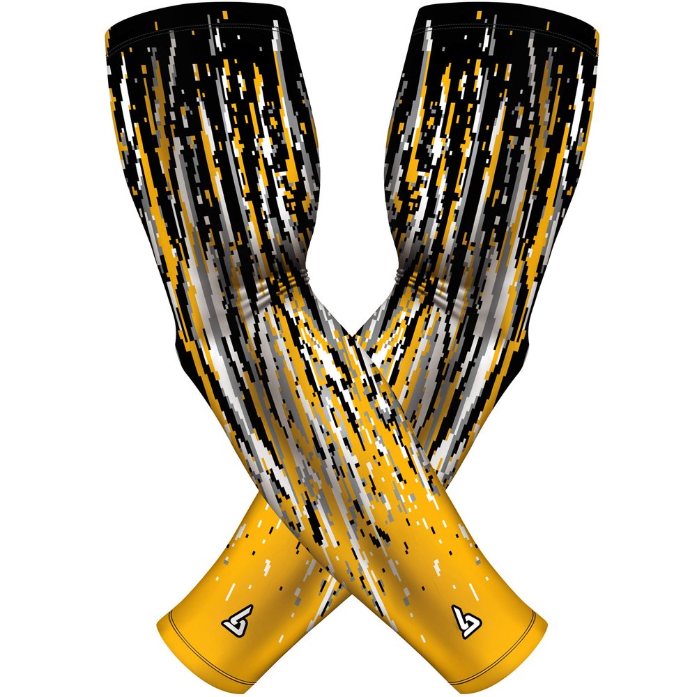 B-Driven Sports Premium Pro-Fit Compression Arm Sleeves for Men Women & Youth 44 Graphic Designs Improve Circulation Reduce Muscle Fatigue Enhance Performance for Baseball Football & More (1 Pair)