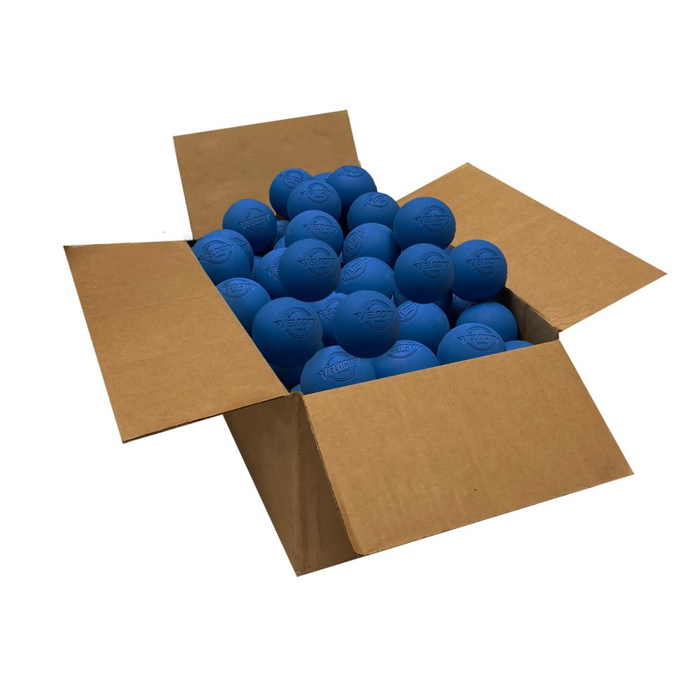 Velocity Practice Lacrosse Balls - 1, 2, 3, 6, 12, 18, 24, 36, 60 and 120 Packs - Official Size and Weight - Royal Blue