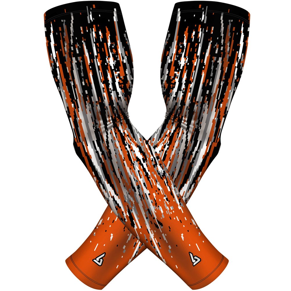 B-Driven Sports Premium Pro-Fit Compression Arm Sleeves for Men Women & Youth 44 Graphic Designs Improve Circulation Reduce Muscle Fatigue Enhance Performance for Baseball Football & More (1 Pair)