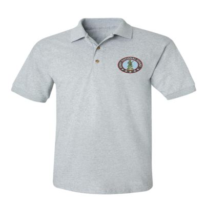 ALLNTRENDS Men's Polo T Shirt Army National Guard Embroidered USA Military (M, Sporty Grey)