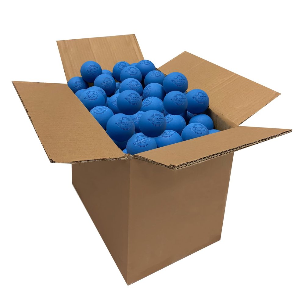 Velocity Practice Lacrosse Balls - 1, 2, 3, 6, 12, 18, 24, 36, 60 and 120 Packs - Official Size and Weight - Royal Blue