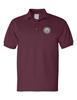 ALLNTRENDS Men's Polo T Shirt Department of Defense Embroidered USA Ministry (M, Maroon) view 1