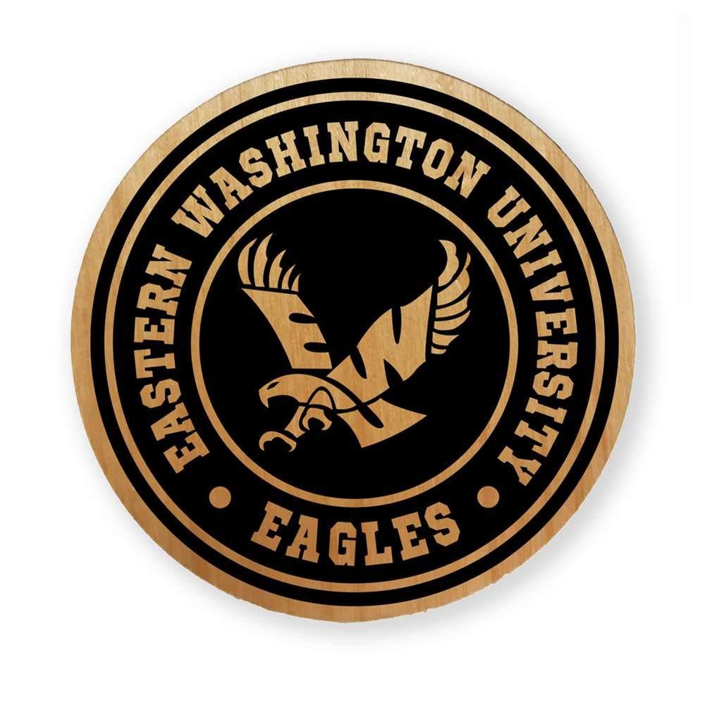 Eastern Washington Eagles Alderwood Coasters - Set of 4