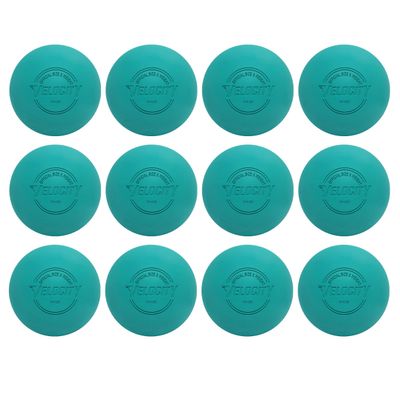 Velocity Practice Lacrosse Balls - 1, 2, 3, 6, 12, 18, 24, 36, 60 and 120 Packs - Official Size and Weight - Teal