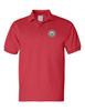 ALLNTRENDS Men's Polo T Shirt Department of Defense Embroidered USA Ministry (L, Red) view 1
